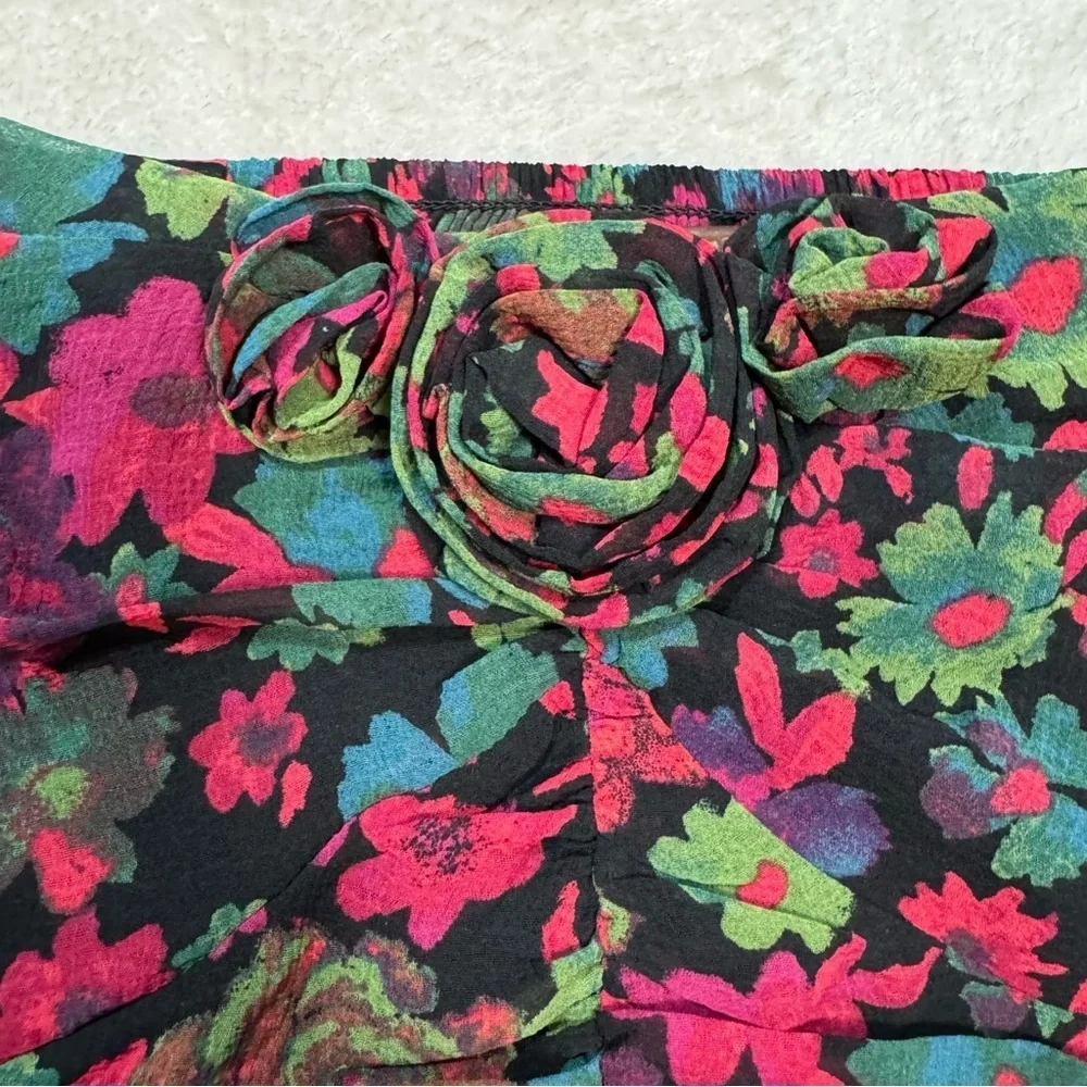 New Free People Oh Lala Floral Crop Top Size XS